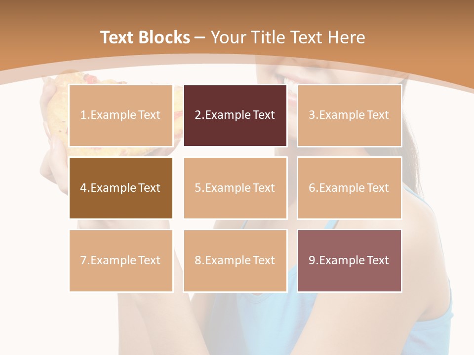 Head Shot Girl Health PowerPoint Template