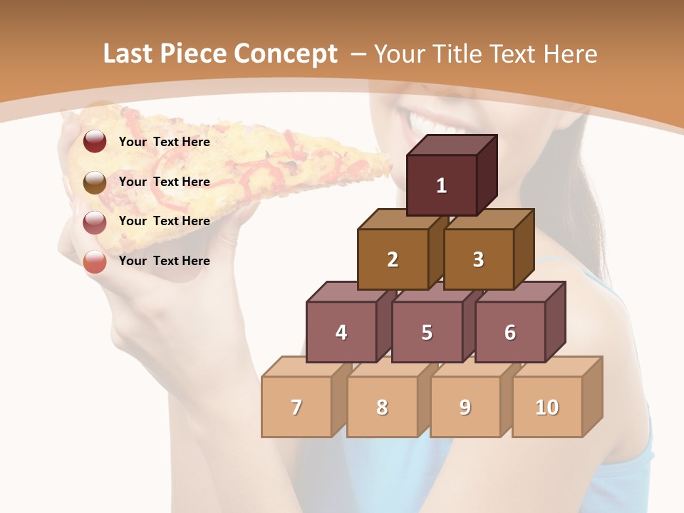 Head Shot Girl Health PowerPoint Template