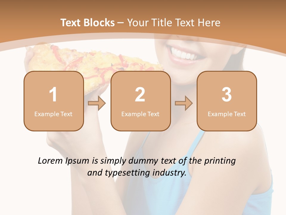 Head Shot Girl Health PowerPoint Template