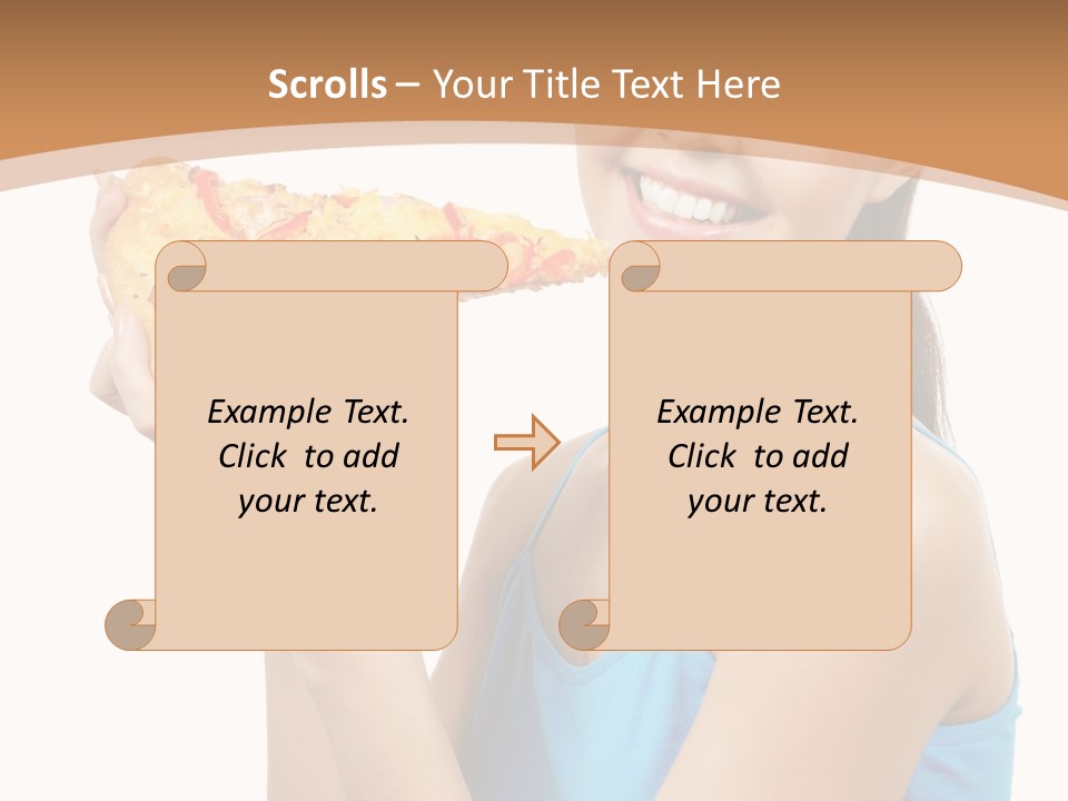 Head Shot Girl Health PowerPoint Template