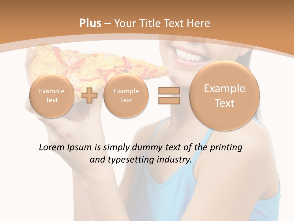 Head Shot Girl Health PowerPoint Template