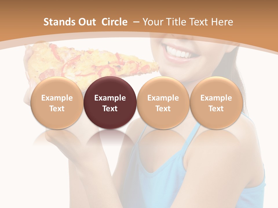 Head Shot Girl Health PowerPoint Template