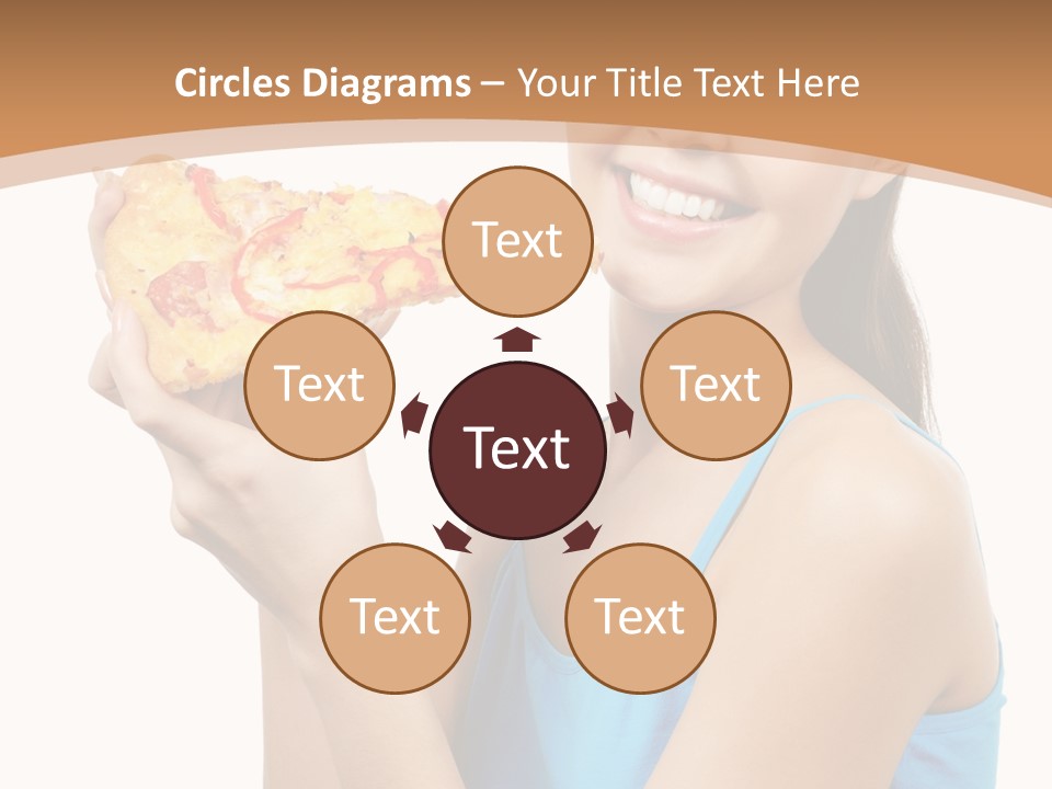 Head Shot Girl Health PowerPoint Template