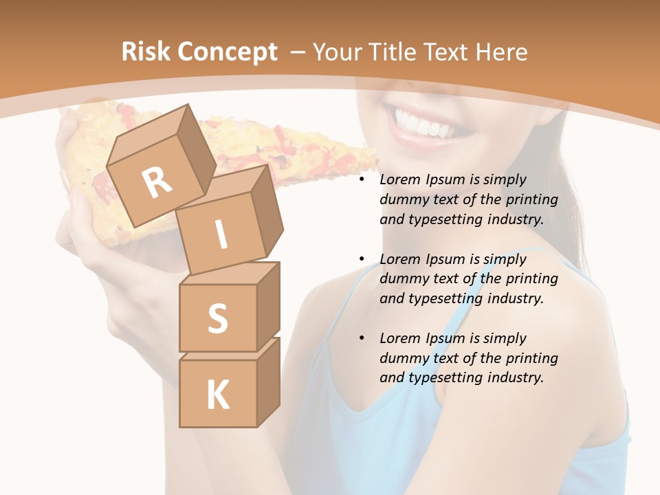 Head Shot Girl Health PowerPoint Template