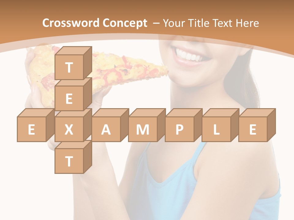 Head Shot Girl Health PowerPoint Template