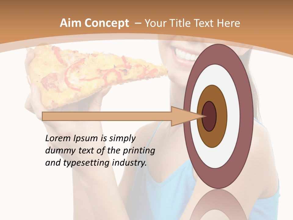 Head Shot Girl Health PowerPoint Template