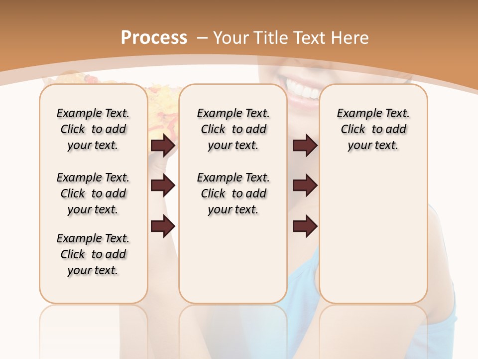 Head Shot Girl Health PowerPoint Template