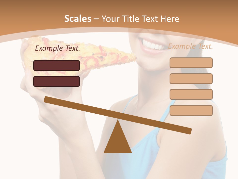 Head Shot Girl Health PowerPoint Template