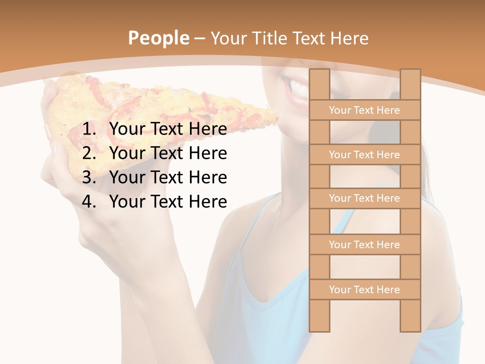 Head Shot Girl Health PowerPoint Template