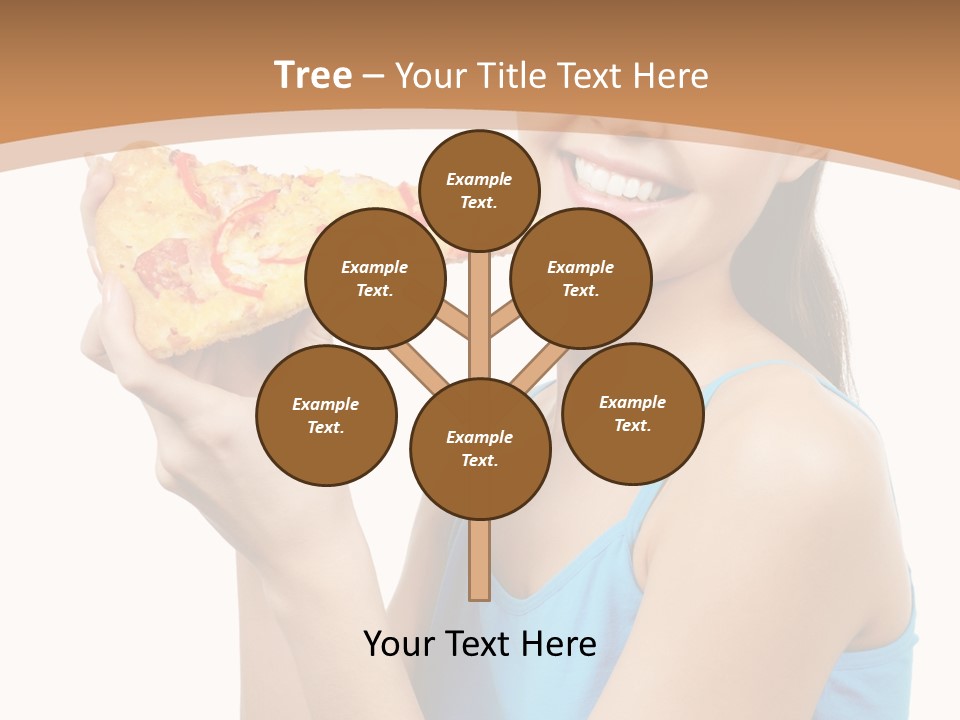 Head Shot Girl Health PowerPoint Template