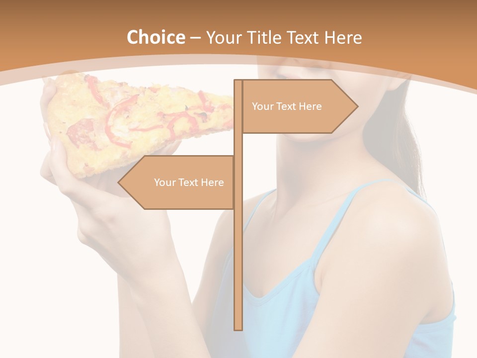 Head Shot Girl Health PowerPoint Template