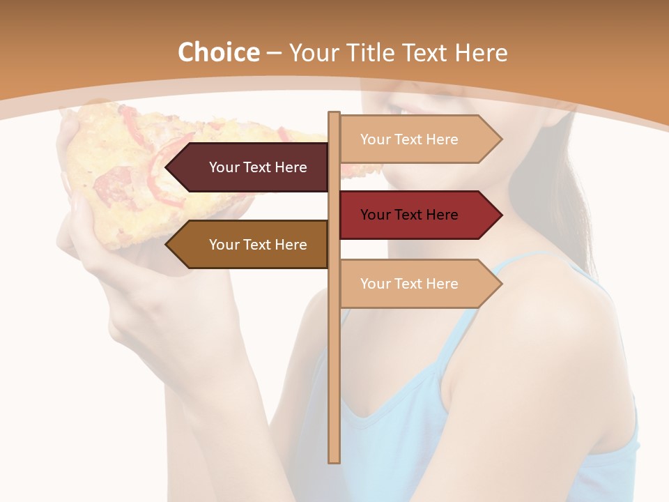 Head Shot Girl Health PowerPoint Template