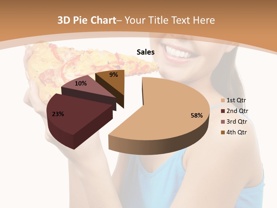 Head Shot Girl Health PowerPoint Template