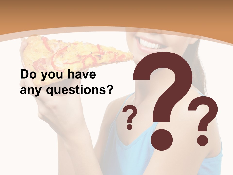 Head Shot Girl Health PowerPoint Template