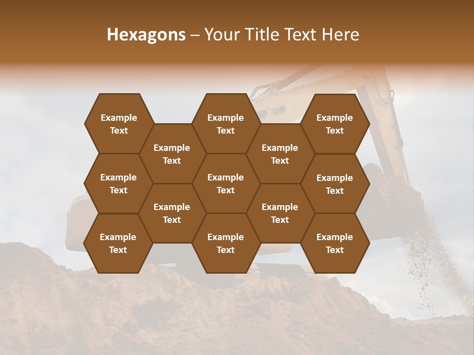 Bulldozer Machinery Excavate PowerPoint Template