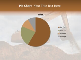 Bulldozer Machinery Excavate PowerPoint Template