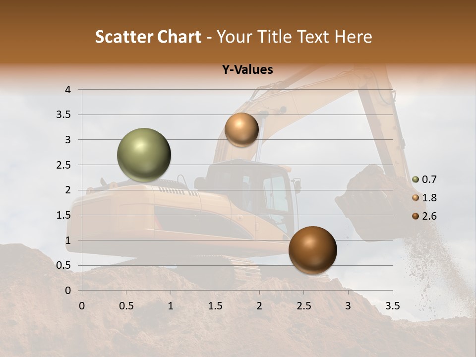 Bulldozer Machinery Excavate PowerPoint Template