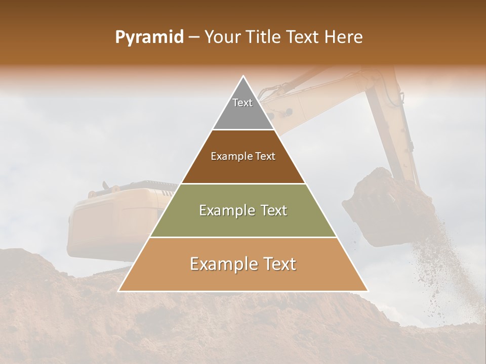 Bulldozer Machinery Excavate PowerPoint Template