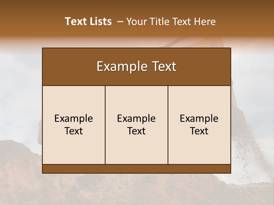 Bulldozer Machinery Excavate PowerPoint Template