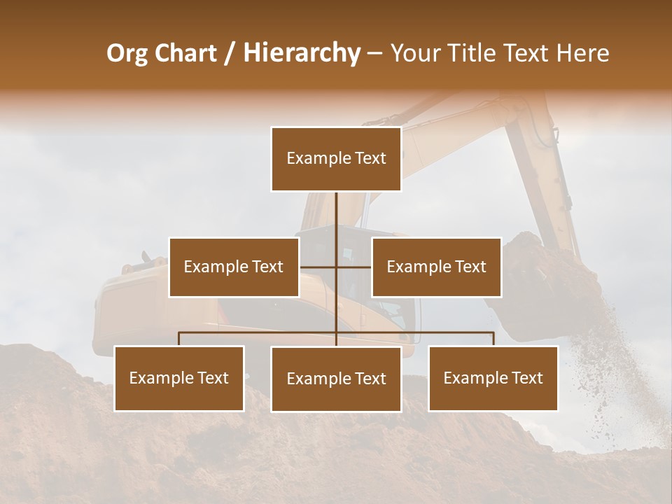Bulldozer Machinery Excavate PowerPoint Template