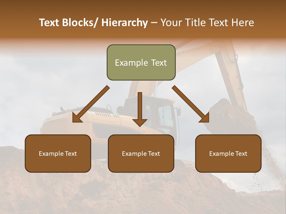 Bulldozer Machinery Excavate PowerPoint Template