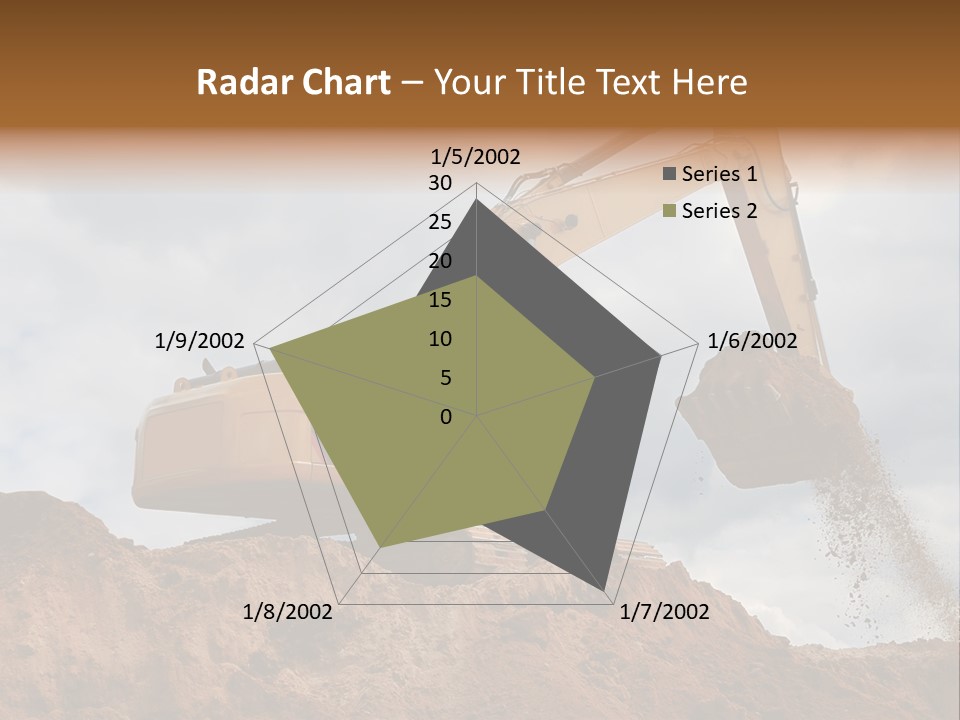 Bulldozer Machinery Excavate PowerPoint Template