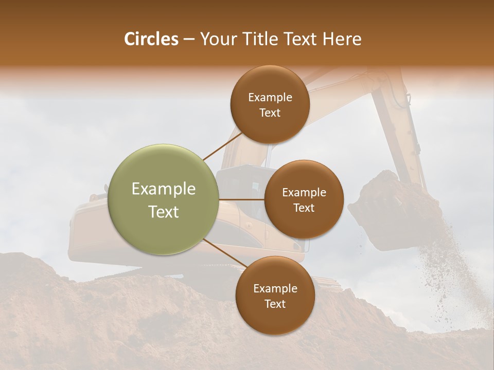 Bulldozer Machinery Excavate PowerPoint Template