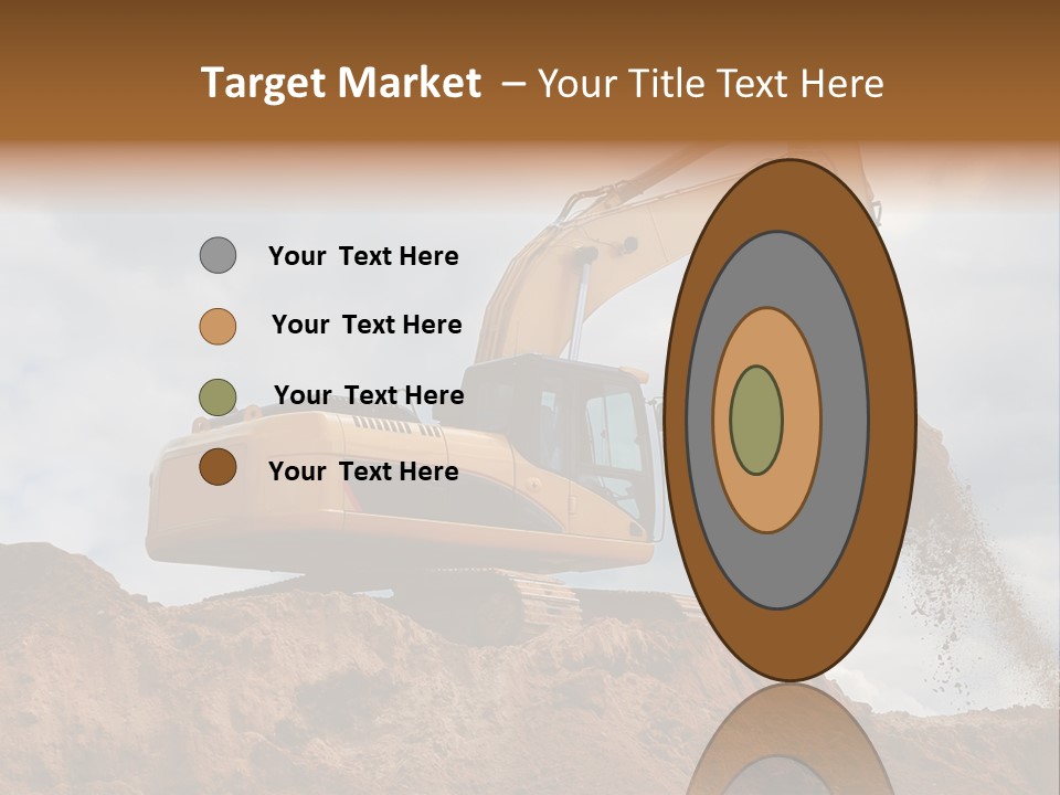 Bulldozer Machinery Excavate PowerPoint Template