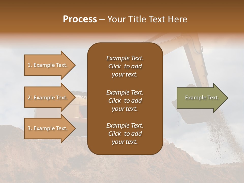 Bulldozer Machinery Excavate PowerPoint Template