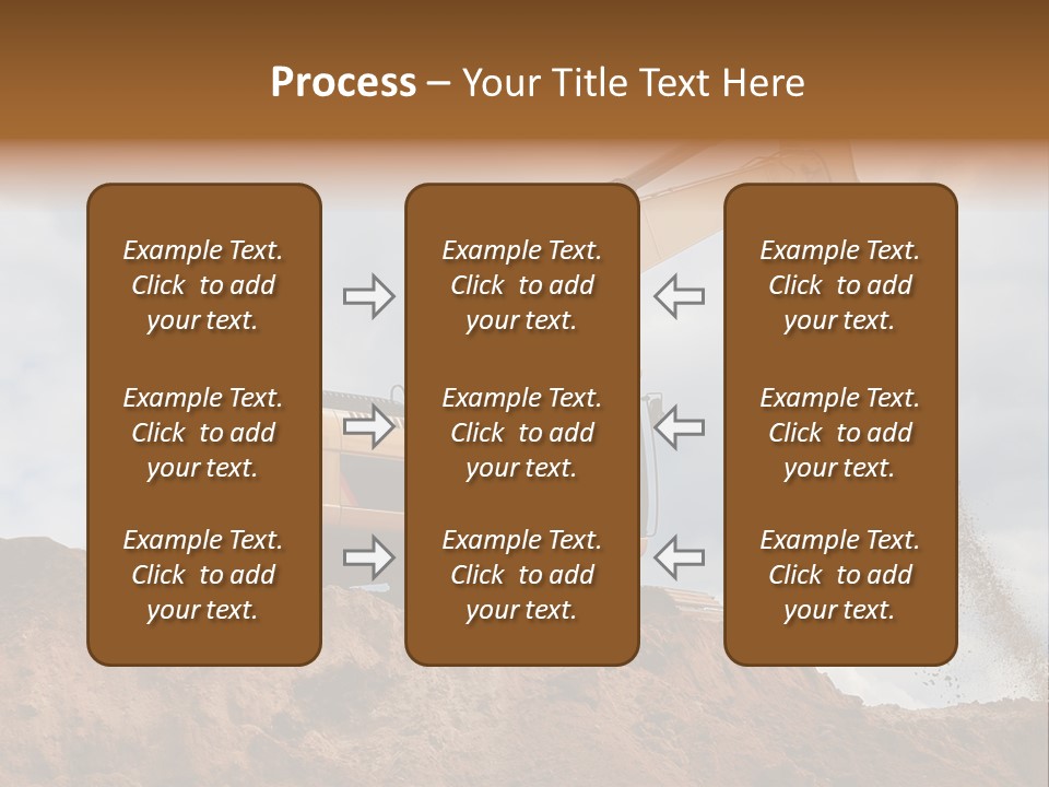 Bulldozer Machinery Excavate PowerPoint Template