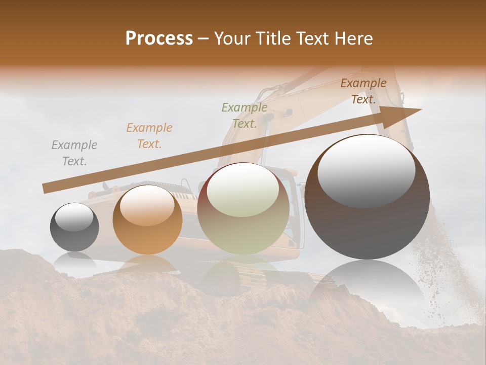 Bulldozer Machinery Excavate PowerPoint Template