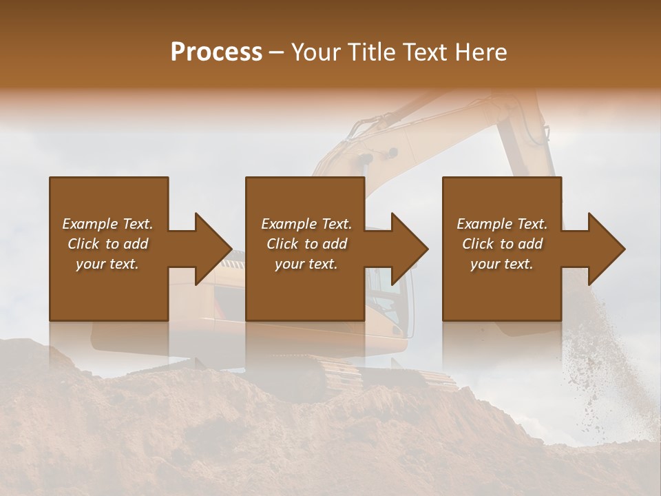 Bulldozer Machinery Excavate PowerPoint Template