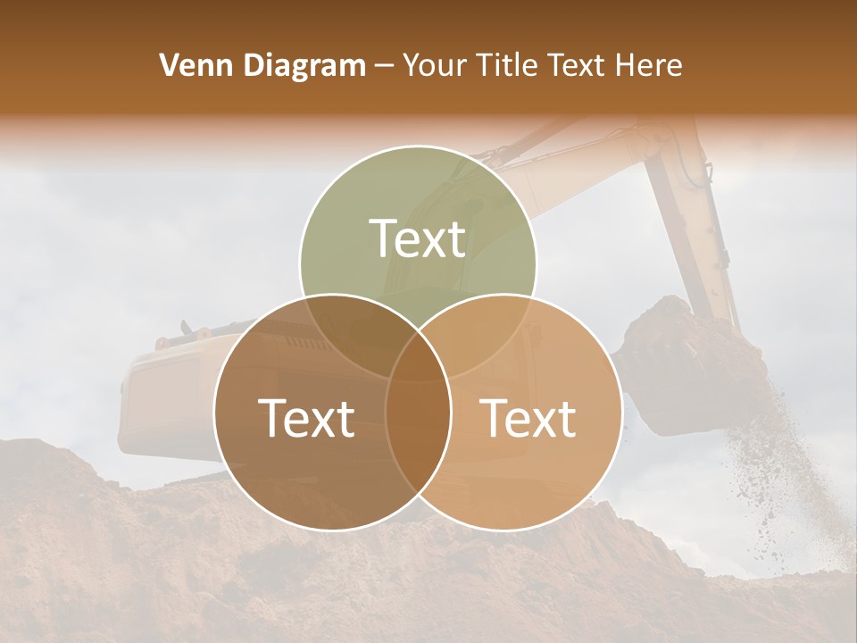 Bulldozer Machinery Excavate PowerPoint Template