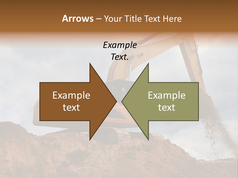Bulldozer Machinery Excavate PowerPoint Template