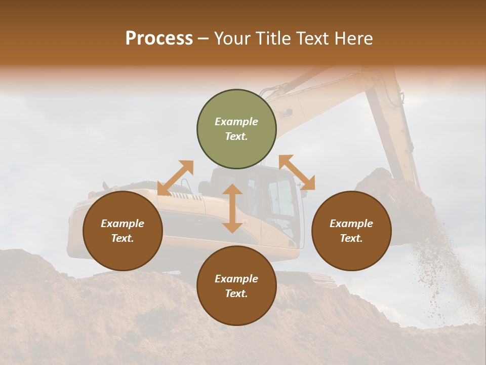 Bulldozer Machinery Excavate PowerPoint Template