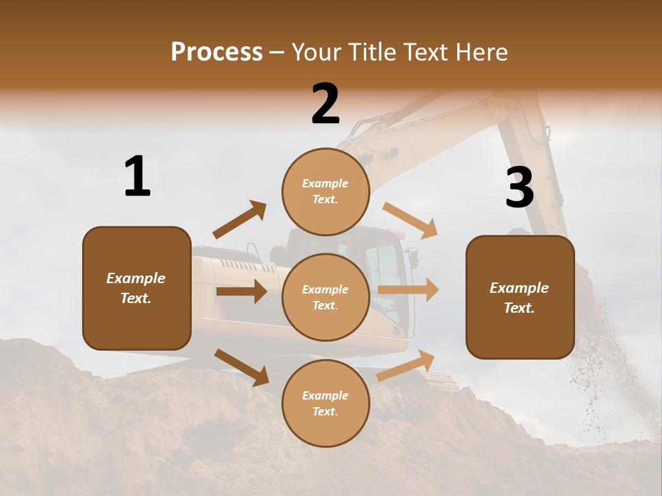 Bulldozer Machinery Excavate PowerPoint Template