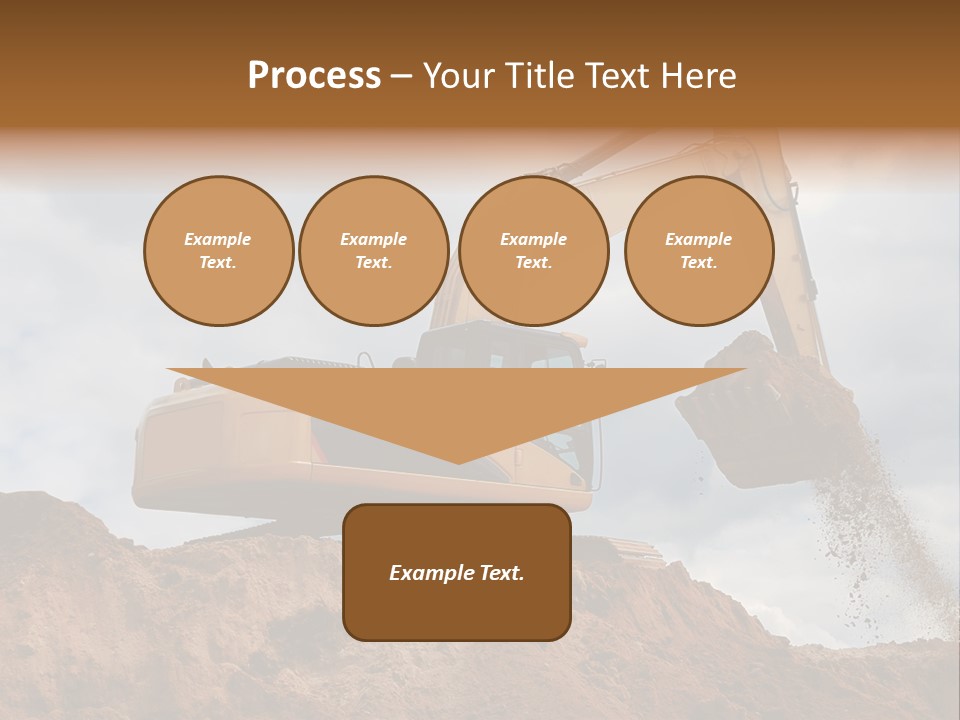 Bulldozer Machinery Excavate PowerPoint Template