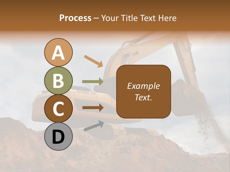 Bulldozer Machinery Excavate PowerPoint Template