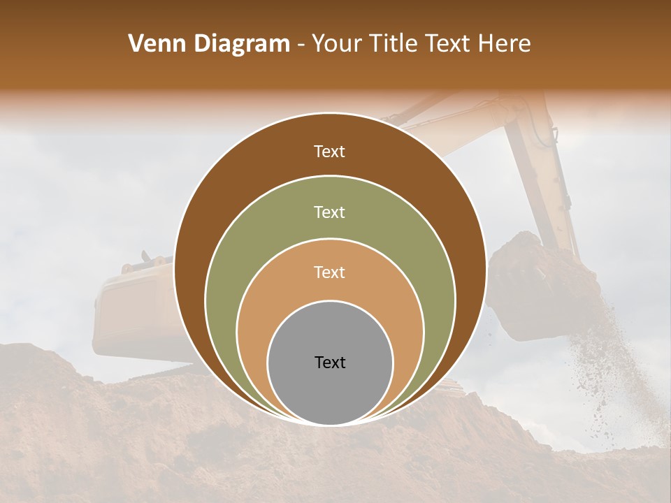 Bulldozer Machinery Excavate PowerPoint Template