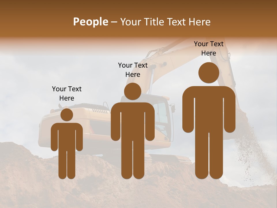 Bulldozer Machinery Excavate PowerPoint Template