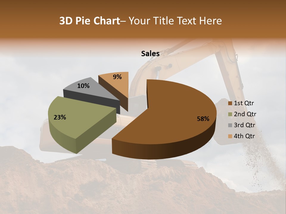 Bulldozer Machinery Excavate PowerPoint Template