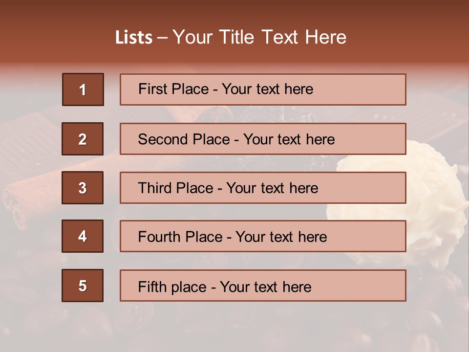 Truffle Christmas Sweet PowerPoint Template