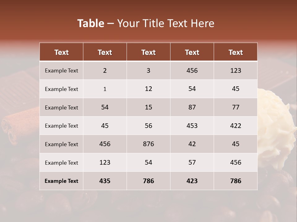 Truffle Christmas Sweet PowerPoint Template