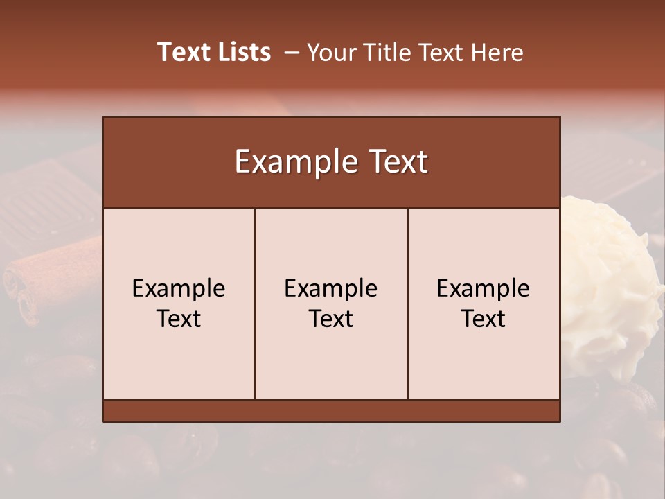 Truffle Christmas Sweet PowerPoint Template