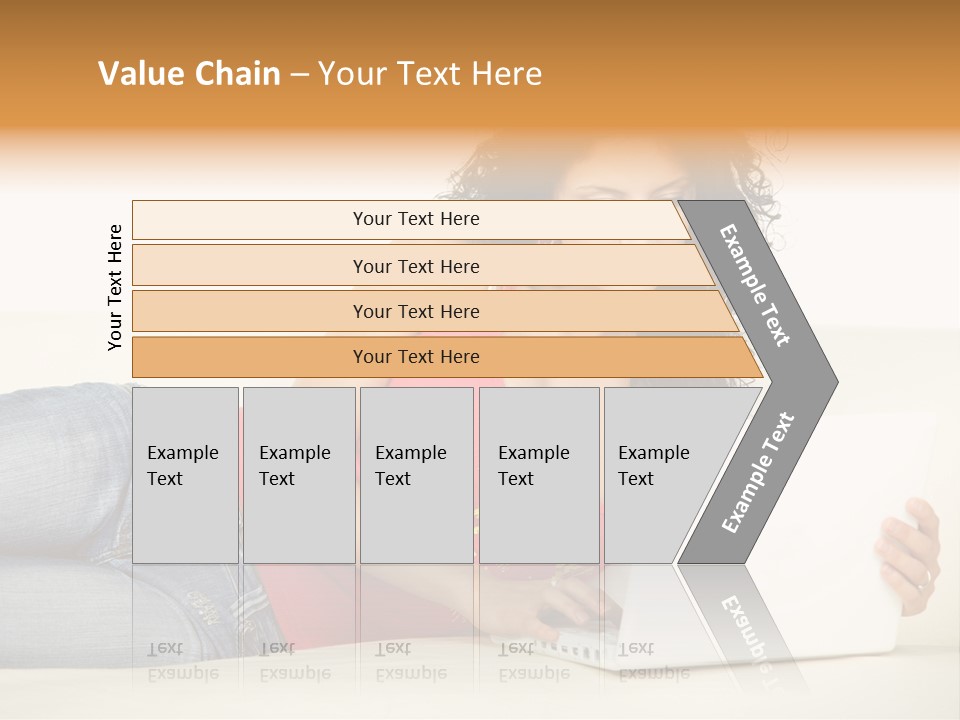 Lounge Woman House PowerPoint Template