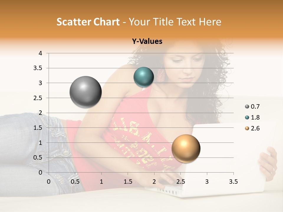 Lounge Woman House PowerPoint Template