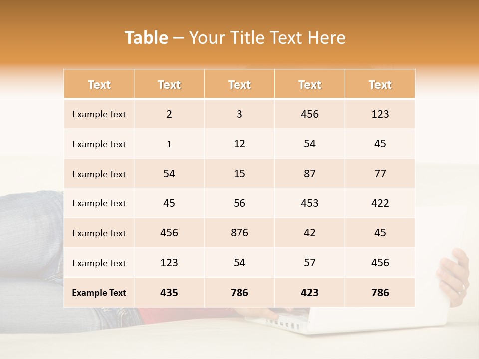 Lounge Woman House PowerPoint Template