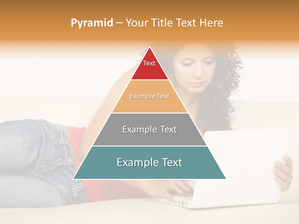 Lounge Woman House PowerPoint Template