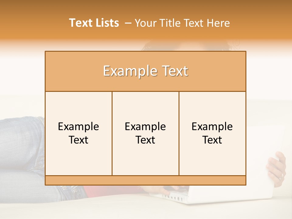 Lounge Woman House PowerPoint Template