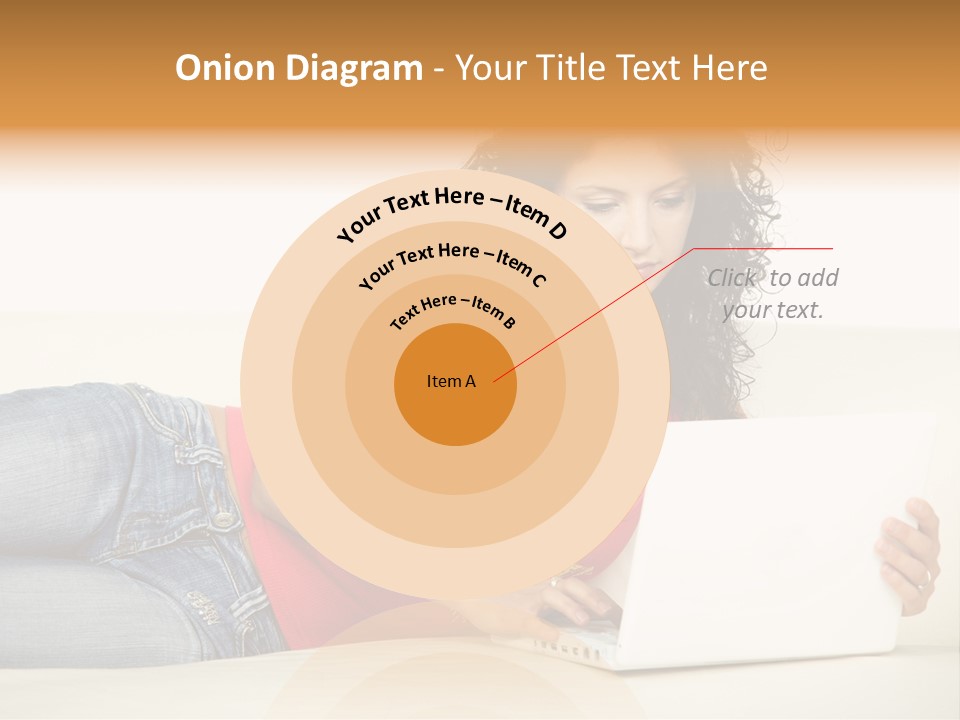 Lounge Woman House PowerPoint Template